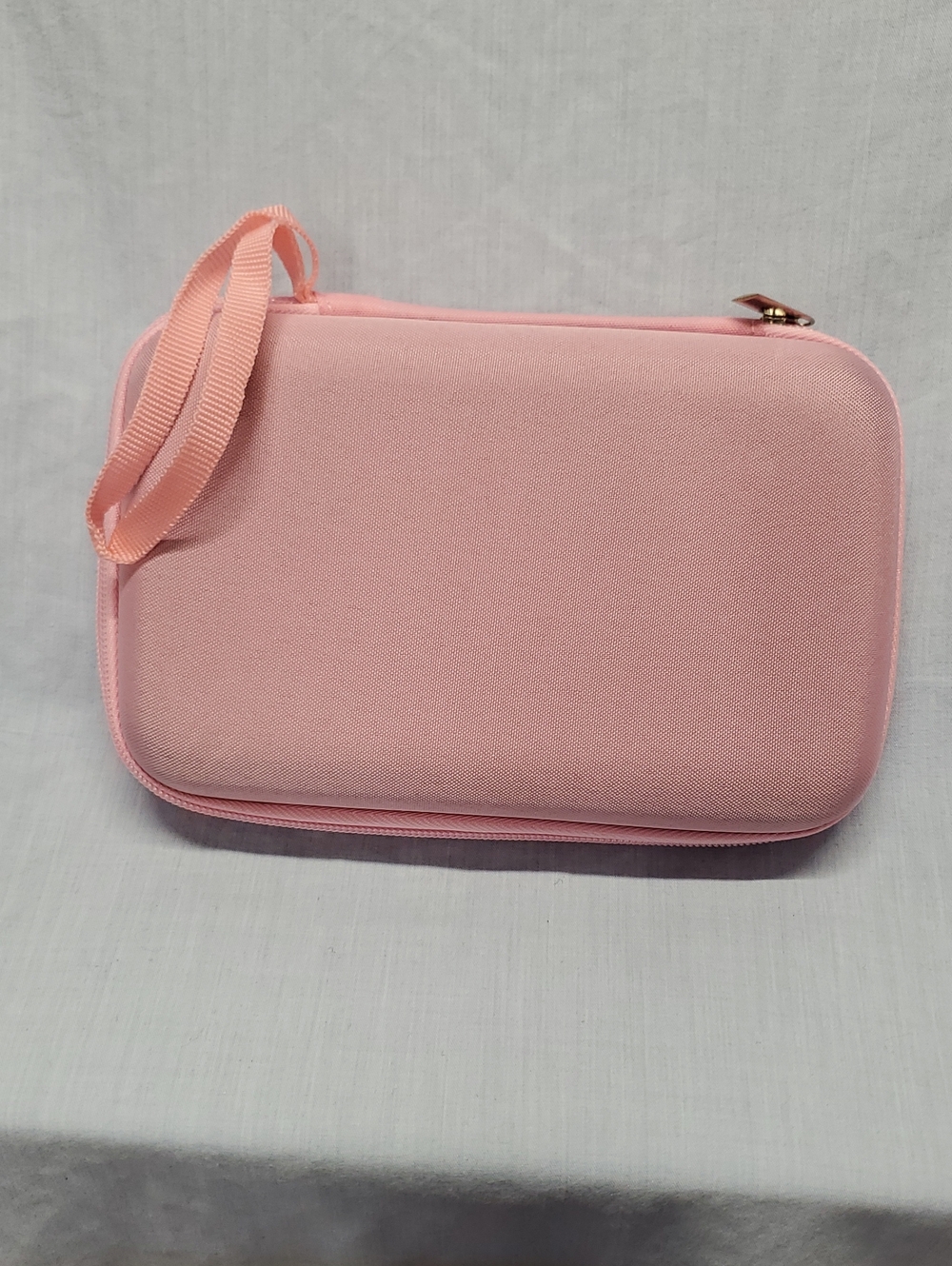 Compact Pink Travel Case with Wrist Strap